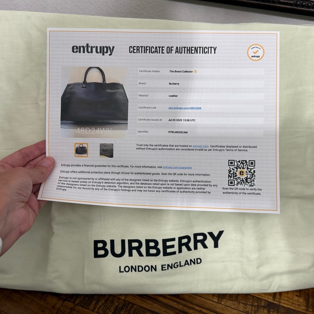 Burberry Black Leather Tote - Picture 15 of 15